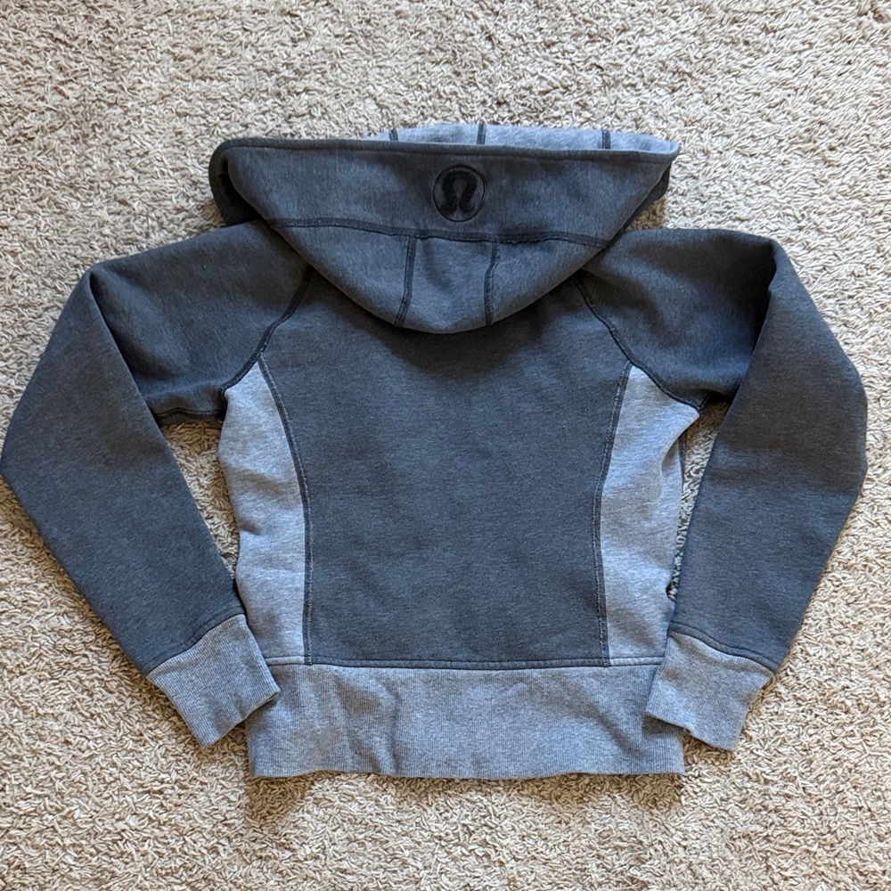 54. | Lululemon { Dark Grey | Full-Zip scuba - Picture 3 of 4
